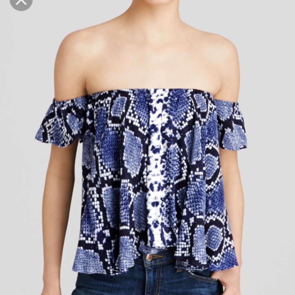 AQUA OFF THE SHOULDER TOP